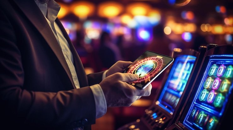 Meja Bakarat singaporepools bernuansa pink biru